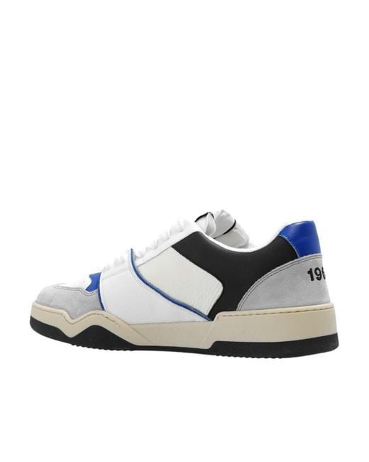 DSquared² White Spiker Low-Top Sneakers