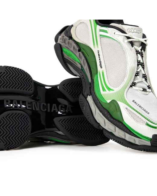 Balenciaga Green Thick-Soled Sports Shoes for men