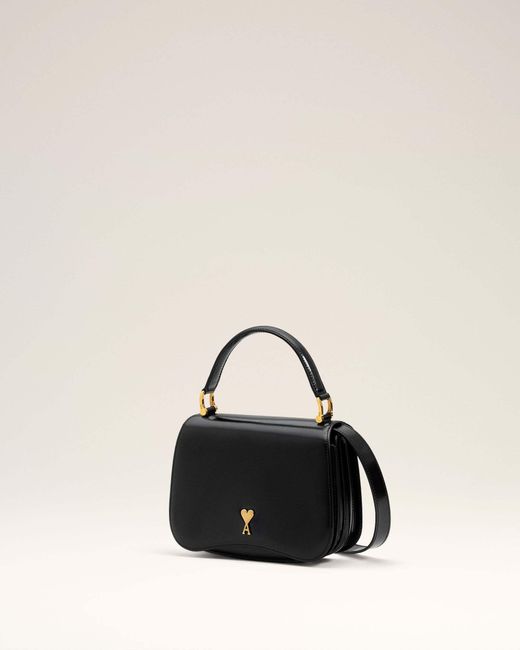AMI Black Ami Top Handle Paris Paris Bag for men