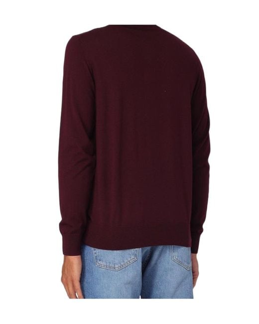 Paolo Pecora Purple Long-Sleeve Polo Shirt for men
