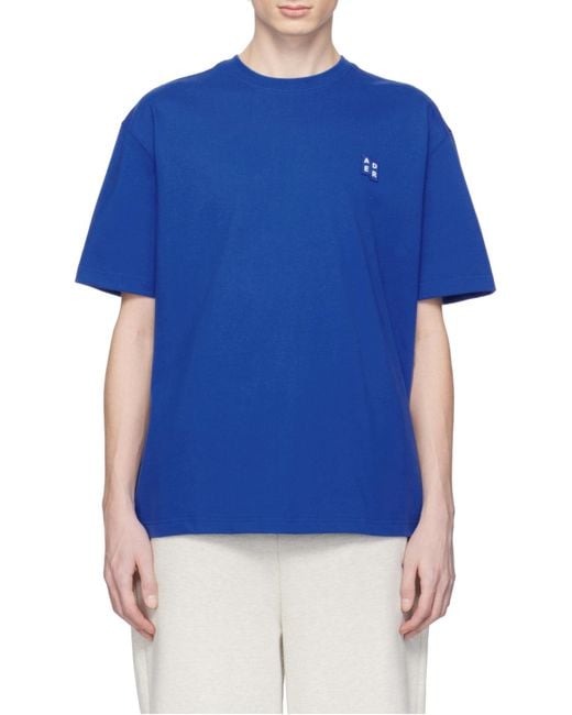 Adererror Blue Trs Tag T-Shirt