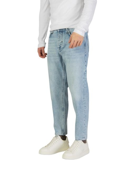 Antony Morato Blue Loose-Fitting Cropped Jeans for men