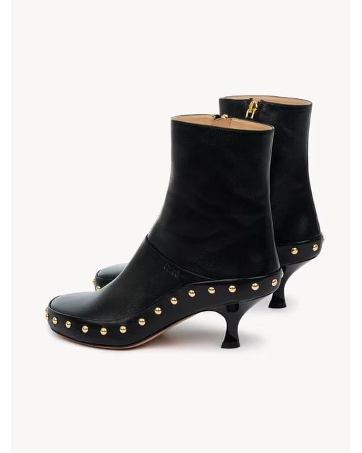 Chloé Black Junie Heeled Ankle Boot