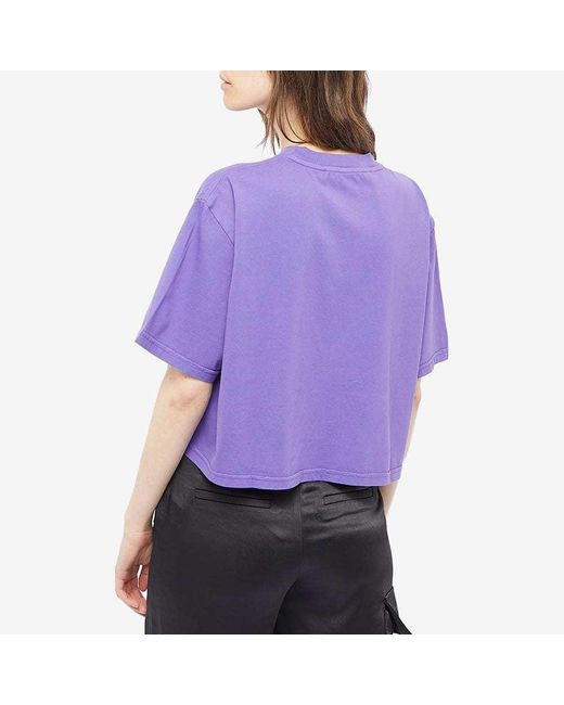 1017 ALYX 9SM Purple 1017 9Sm Cropped Logo T-Shirt
