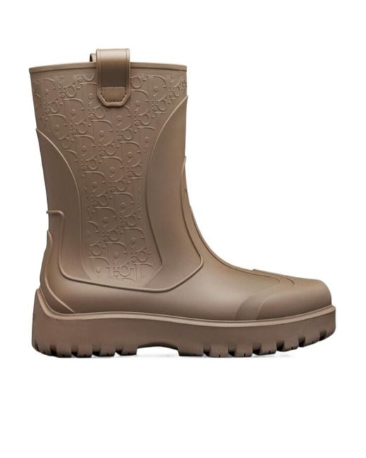 Dior Brown Garden Rain Boot for men