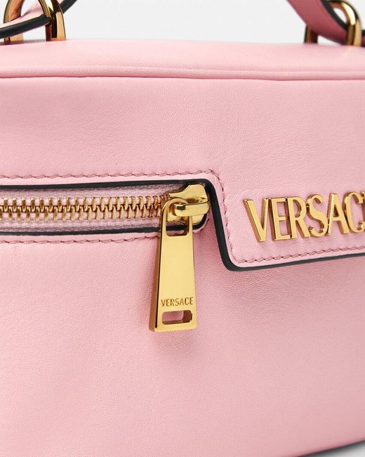 Versace Pink Tag Zipped Vanity Bag