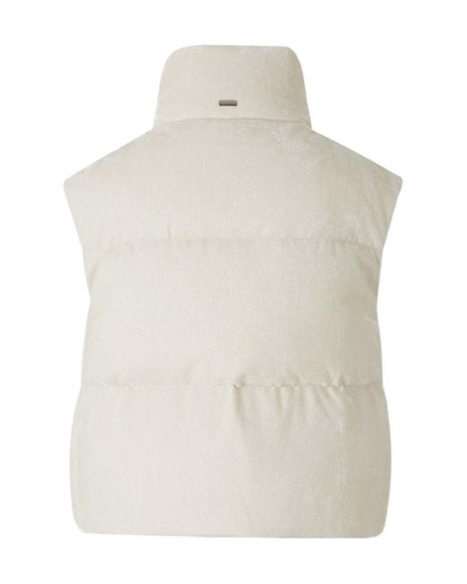 Herno White Zipper Vest Down Jacket