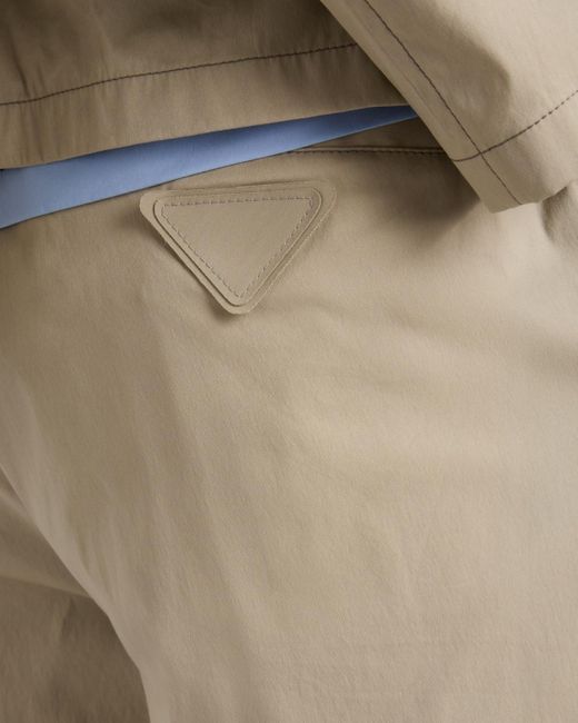 Prada Natural Stretch Poplin Pants for men