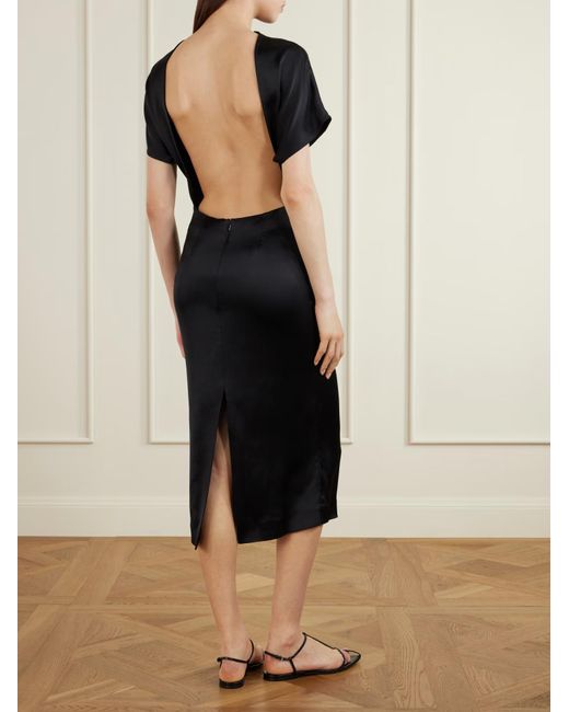 TOVE Black Satin Dress
