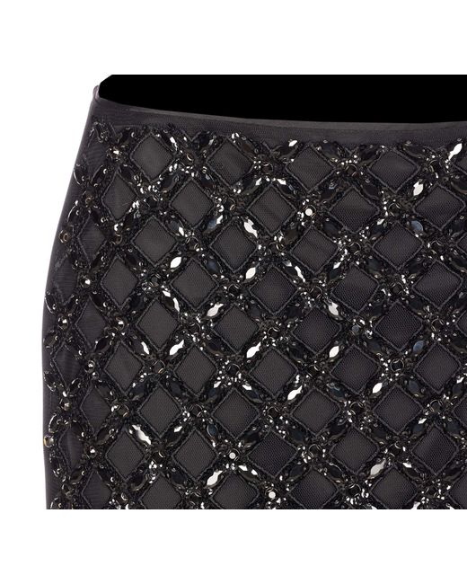 Liu Jo Black Embellished Mini Skirt