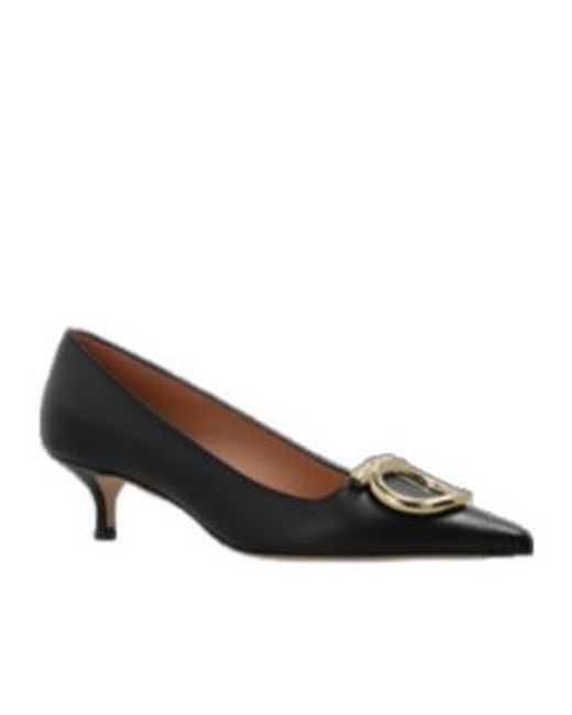 Ferragamo Black 40Mm Gancini Pointed-Toe Pumps