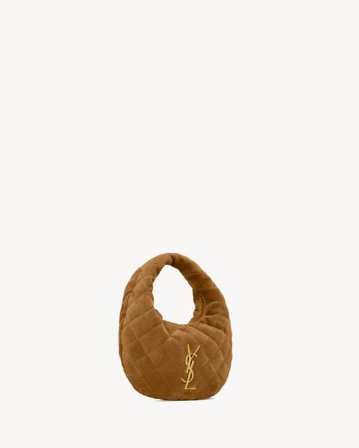 Saint Laurent Brown Icarino Quilted Tote Bag