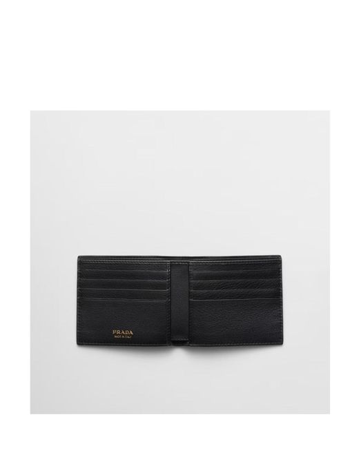 Prada Black Leather Wallet for men