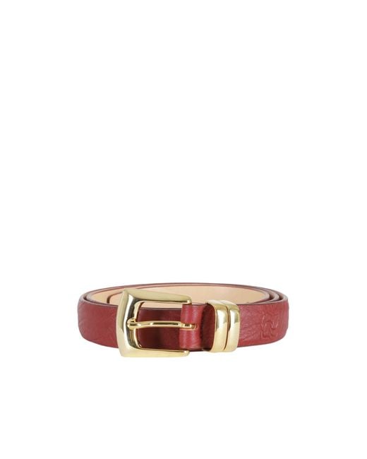 Magda Butrym White Embossed Leather Belt