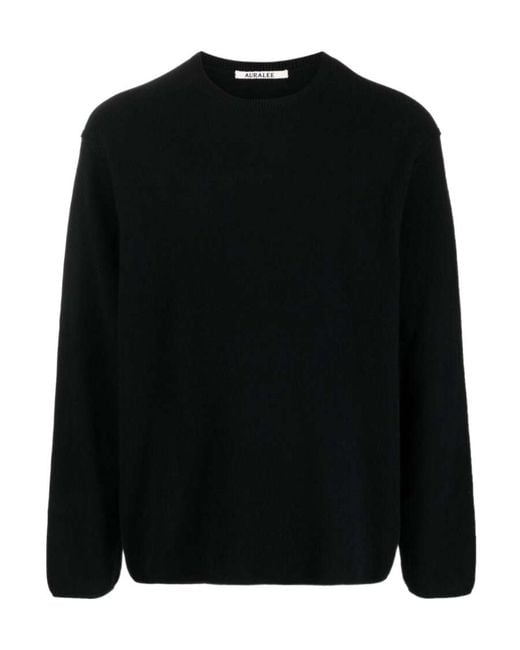 Auralee Black Drop-Shoulder Jumper for men