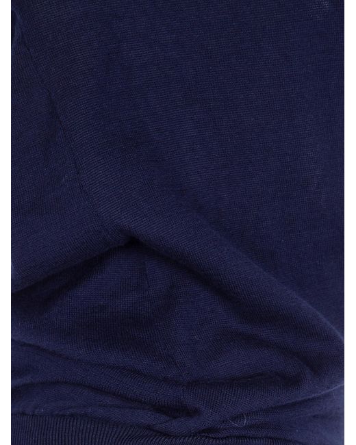 Paloma Wool Blue Soma Halterneck Draped Jumpsuit