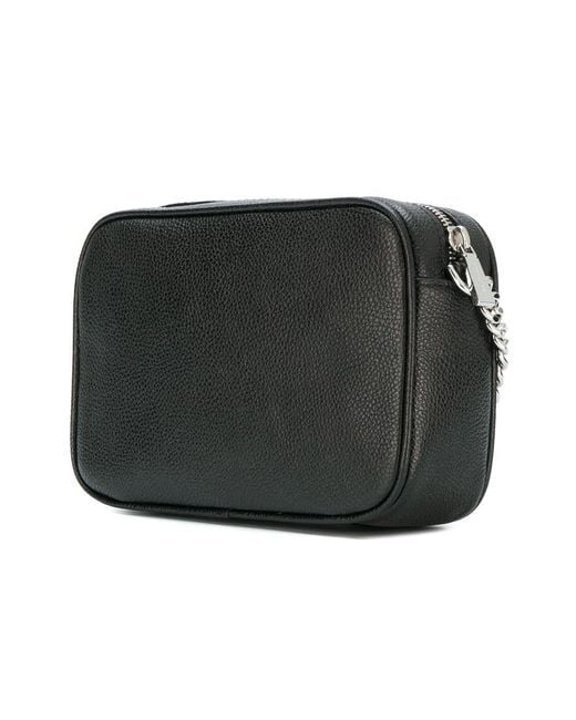 MICHAEL Michael Kors Black Ginny Logo Plaque Crossbody Bag