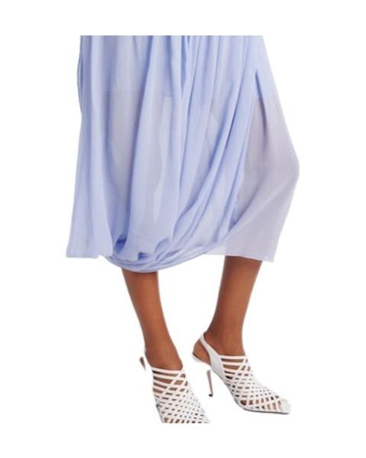 Stella McCartney Blue Fitted Mid-To-Long Length Dress