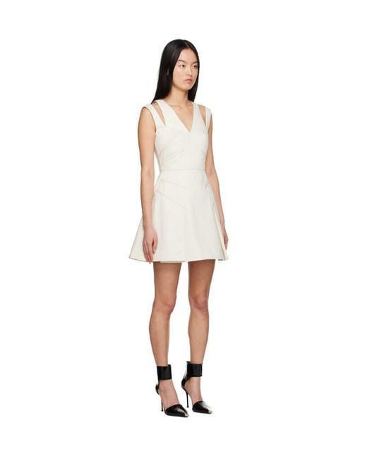 McQueen White Logo Dress