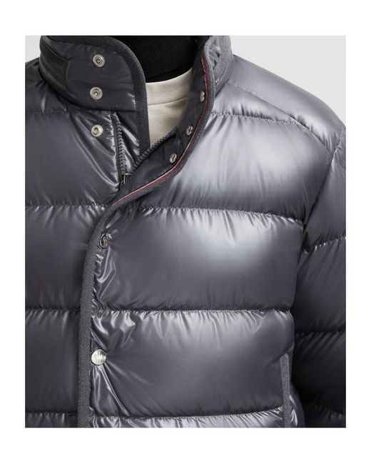 Moncler Gray Gourette Zip-Up Short Down Jacket for men