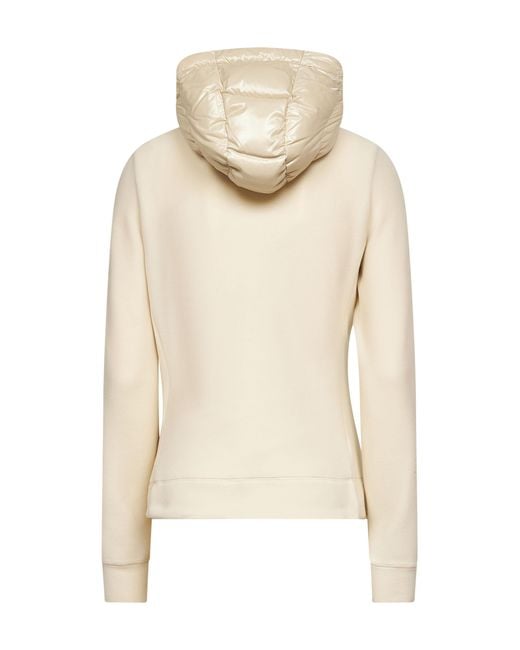 Moncler Natural Padded Zip-Up Hoodie