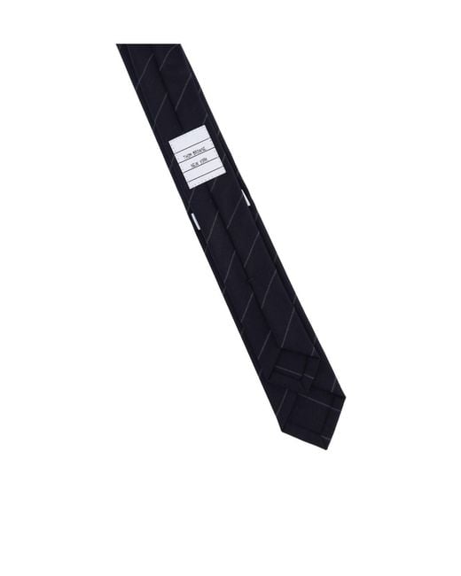Thom Browne Blue Pinstriped Tie for men