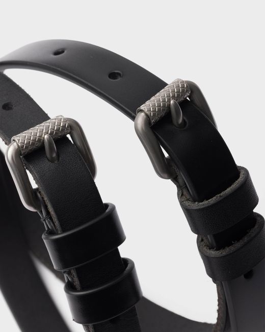 Prada White Leather Belt