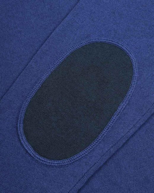 Armani Jeans Blue Round Neck Patch Pullover for men
