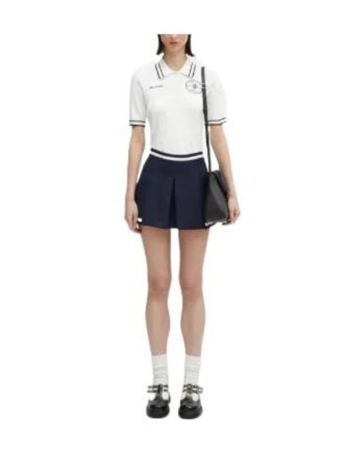 Sporty & Rich Blue Hotel Eden Roc Mila Mini Skirt