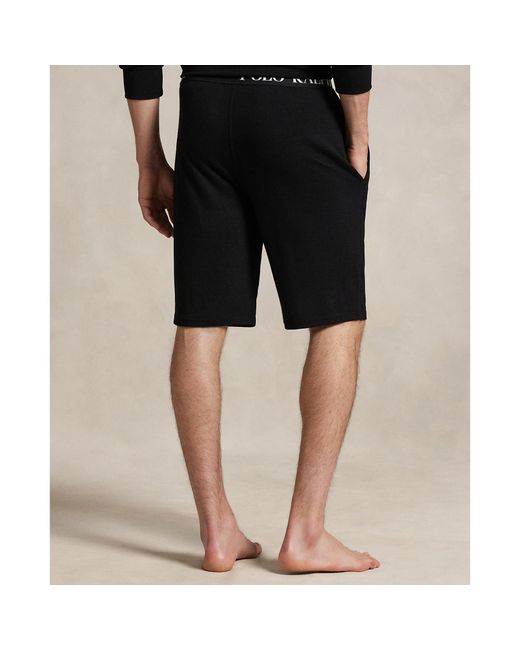 Polo Ralph Lauren Black Puck Logo Jersey Short for men
