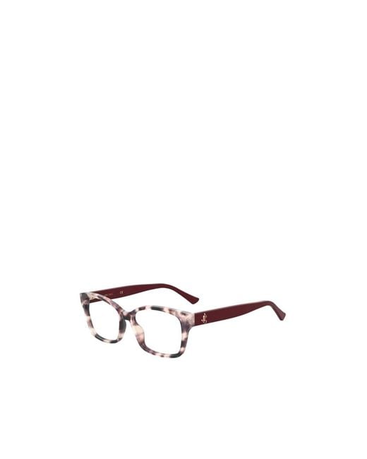 Jimmy Choo White Eyewear Square Frame Glasses for men