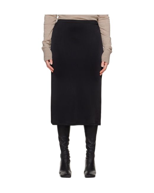 TOVE Black Elastic Waist Skirt