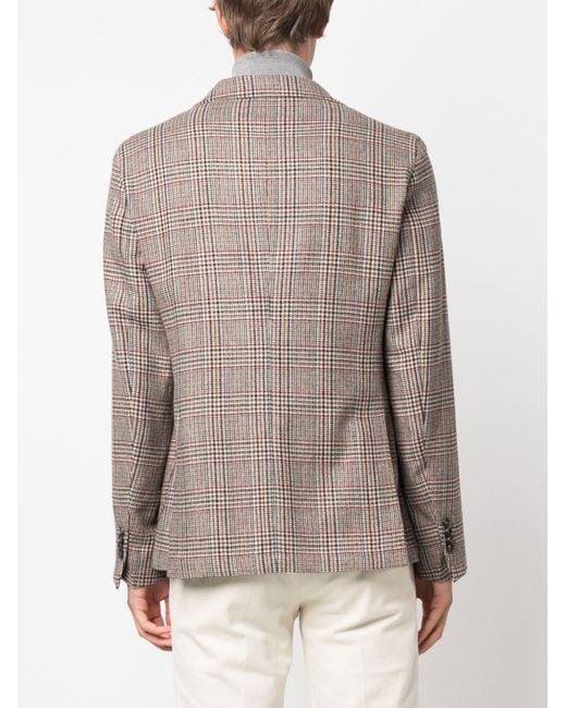 Manuel Ritz Brown Long-Sleeved Suit Coat for men