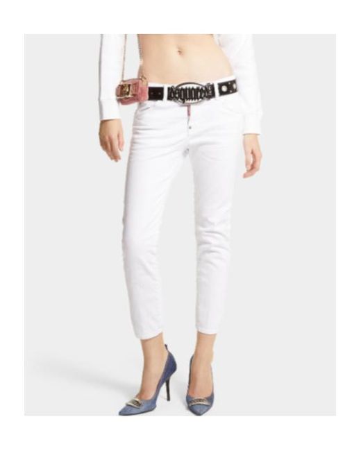 DSquared² White Dyed Cool Girl Jeans