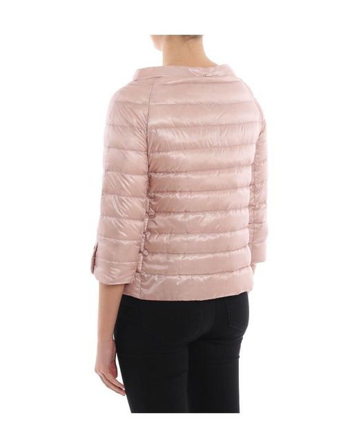 Herno Natural Cropped Sleeved Down Jacket