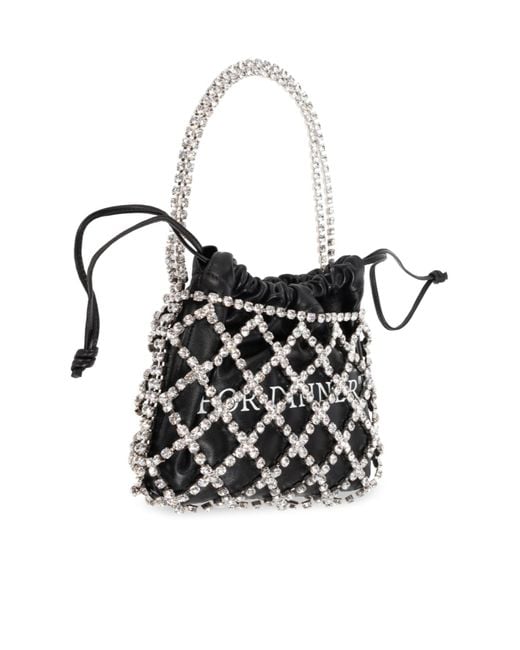 Off-White c/o Virgil Abloh White Embellished Drawstring Tote Bag
