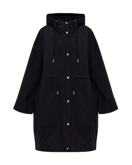 Moncler Gray Zip-Up Drawstring Jacket