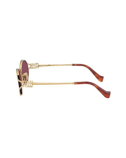 Miu Miu Pink Metal Sunglasses