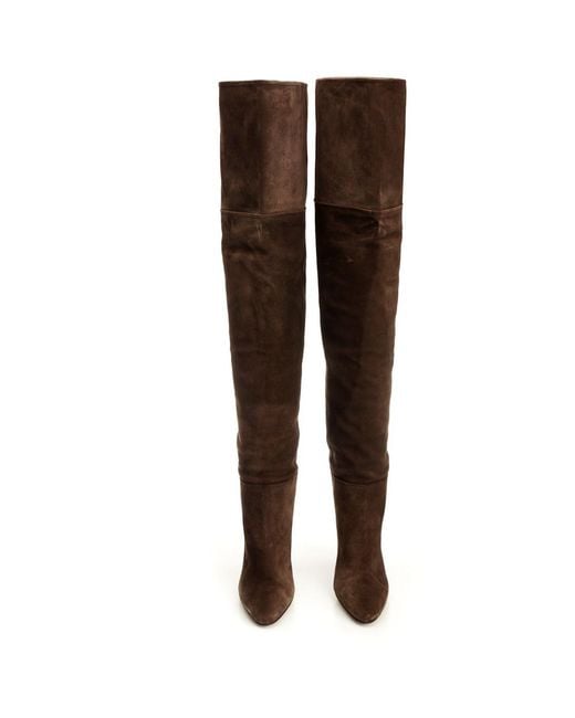 Paris Texas Brown Lavinia Over The Knee Boots