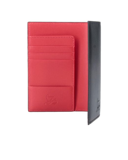 Christian Louboutin Gray Trifold Card Wallet for men