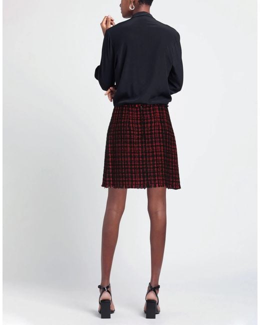 Dolce & Gabbana Purple Checked Flared Skirt