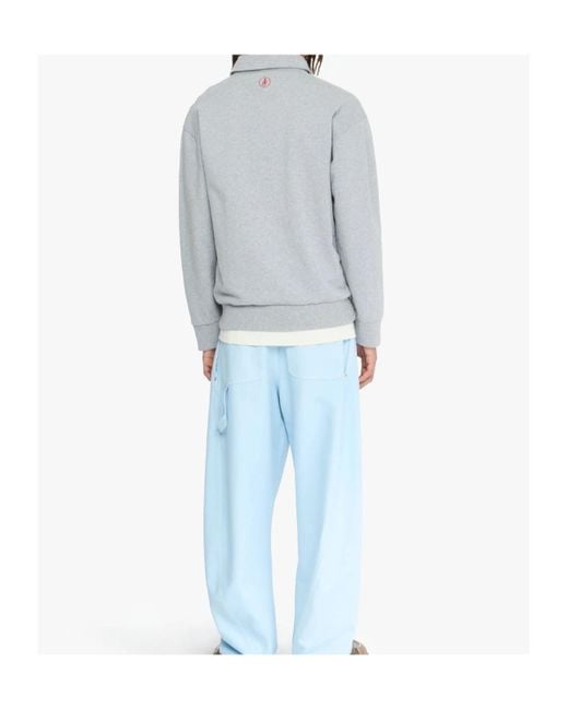 J.W. Anderson Gray Jw Anderson Rugby Long Sleeved Polo Shirt for men