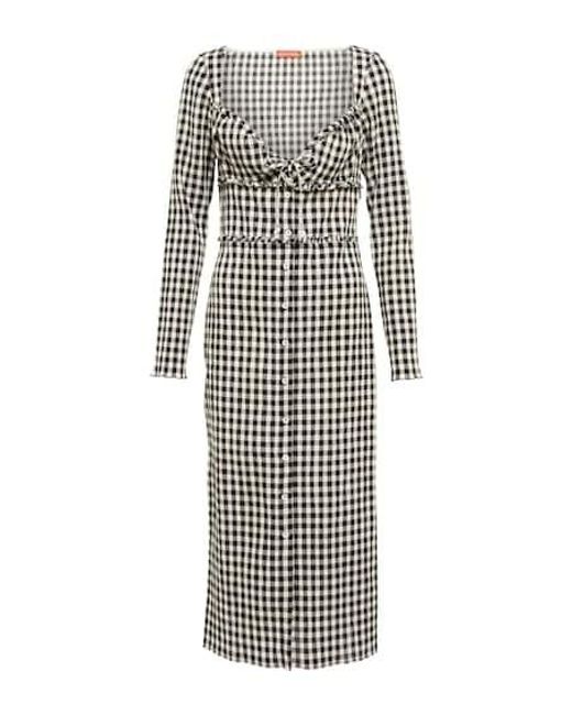 Altuzarra Multicolor Himalia Gingham Cotton And Silk Dress