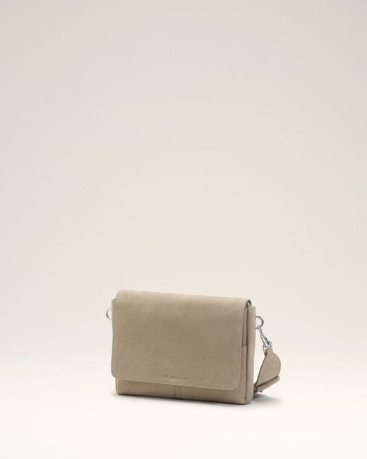 AMI Natural Ami Logo Flap Shoulder Bag for men