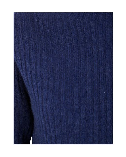 Uma Wang Blue Turtleneck Sweater