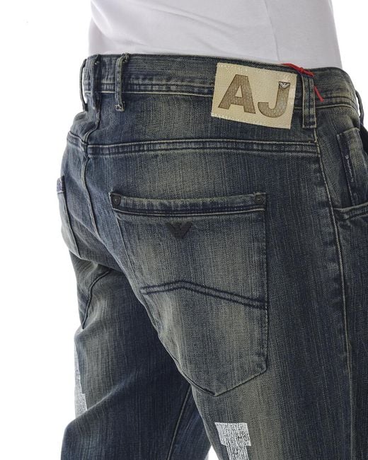 Armani Jeans Gray Logo Jeans for men