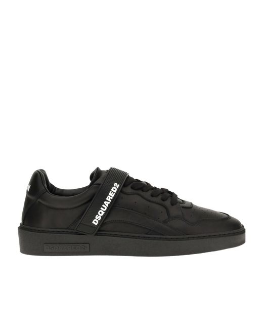 DSquared² Black Round-Toe Sneakers for men