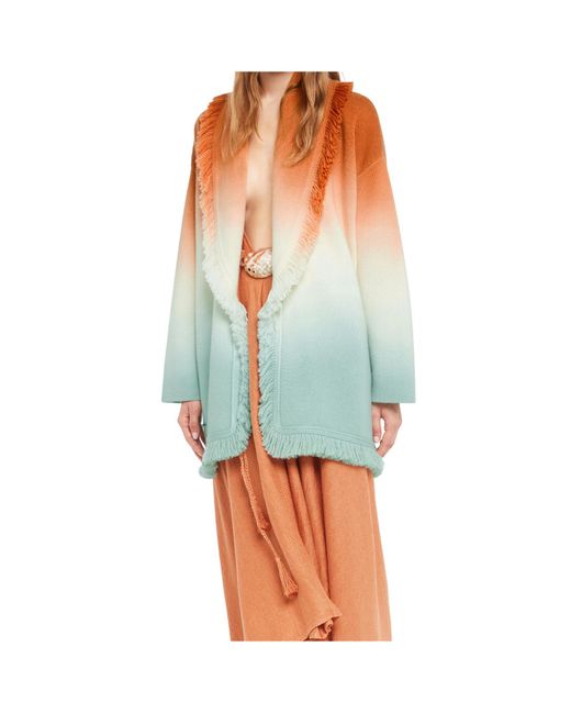 Alanui Green Shades Of Shore Cardigan