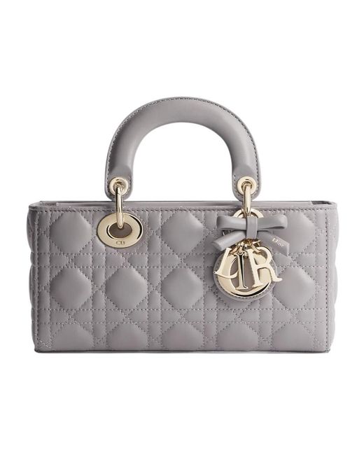 Dior Gray Small Lady D-Joy Bag