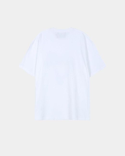 ANDERSSON BELL White Heart-Patterned T-Shirt for men